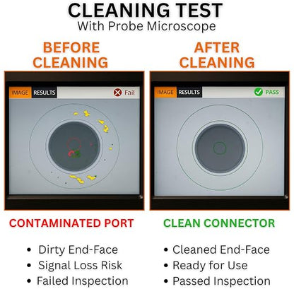 Fiber Optic Cleaning Swabs, 100 Pack LC 1.25mm Lint Free Anti-Static Cleaning - Image 6