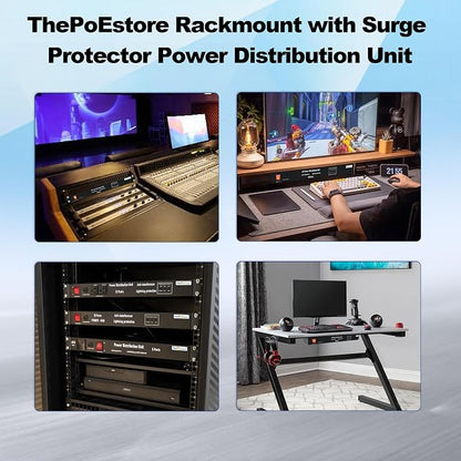 10 NEMA 5-15R Outlet Surge Protector PDU, 120V 15A 3600J 10KA, 1U Rack Mount - Image 8