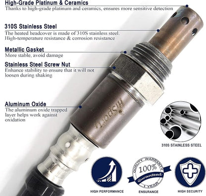 HiSport Oxygen Sensor Heated O2 Sensor Replacement, 4-Wire Air Fuel Ratio - Image 2