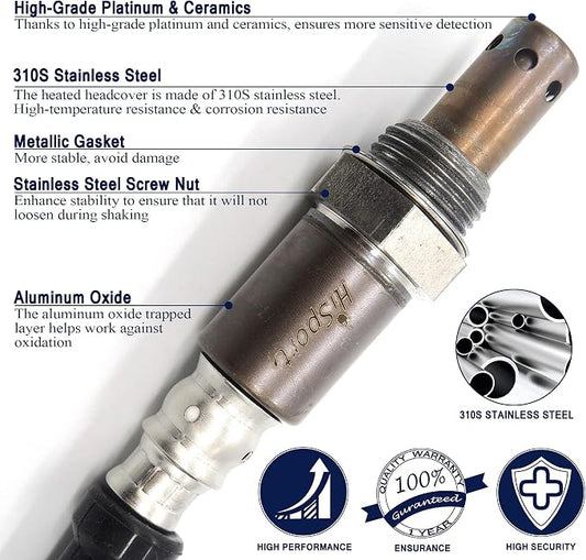 HiSport Oxygen Sensor Heated O2 Sensor Replacement, 4-Wire Air Fuel Ratio - Image 2