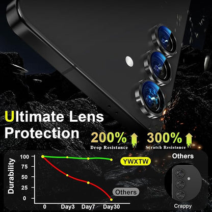YWXTW Camera Lens Protector for Samsung Galaxy S25+ Plus Accessories 9H - Image 3