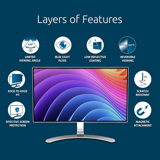 Kensington MagPro 24 Inch Magnetic Computer Privacy Screen - Image 4