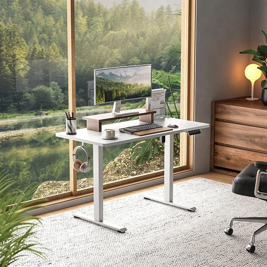 Veken 47.2 Inch Large Electric Standing Desk, Heights Adjustable, Sit to Stand - Image 2