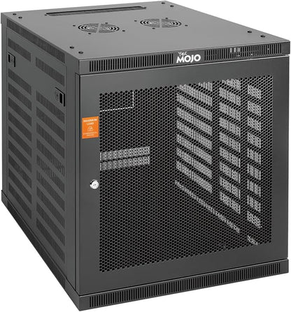 Tecmojo 12U Wall Mount Rack Cabinet, Heavy-Duty 176 Lbs High Load Capacity by Tecmojo