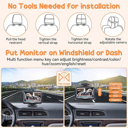 Rohent Baby Camera for Car 2 Pack - Image 8