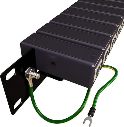 Ethernet Surge Protector 19" RackMount PoE+ Gigabit -Gas Discharge Tube -RJ45 - Image 7