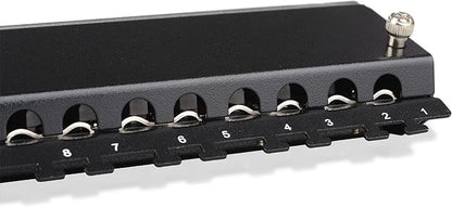 Cable Matters Rackmount or Wall Mount 24-Port Shielded RJ45 Patch Panel - Image 4