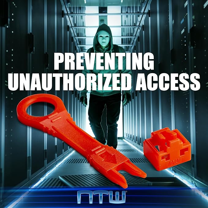 NTW Network Port Blocker & Dust Cover, Ethernet Port Protector, Secure RJ45 - Image 4