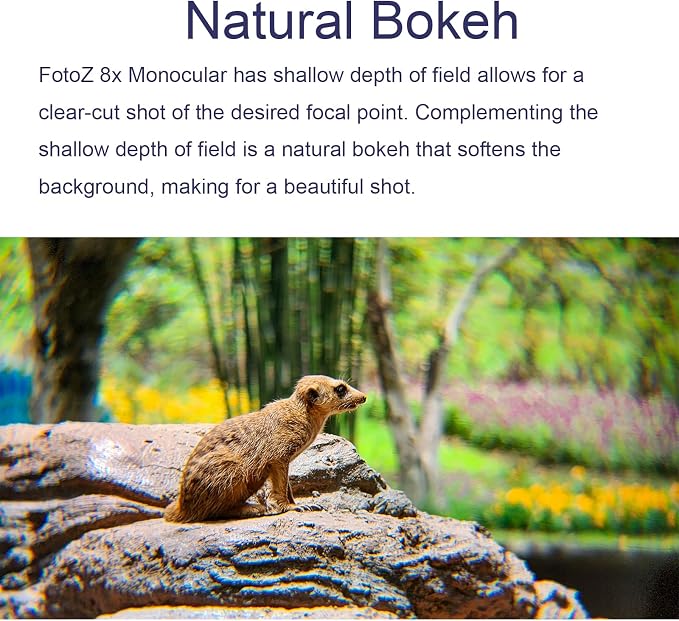 FotoZ 8X Monocular Telescope for iPhone & Android and Most Smartphone, - Image 4
