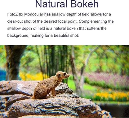 FotoZ 8X Monocular Telescope for iPhone & Android and Most Smartphone, - Image 4