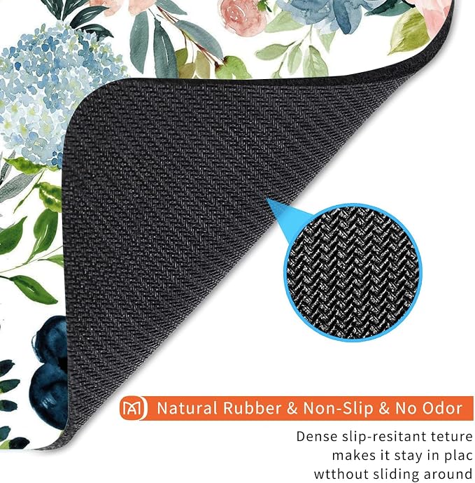 Square Mouse Pad Pretty Flowers, Personalized Premium-Textured Custom Mouse Mat - Image 5