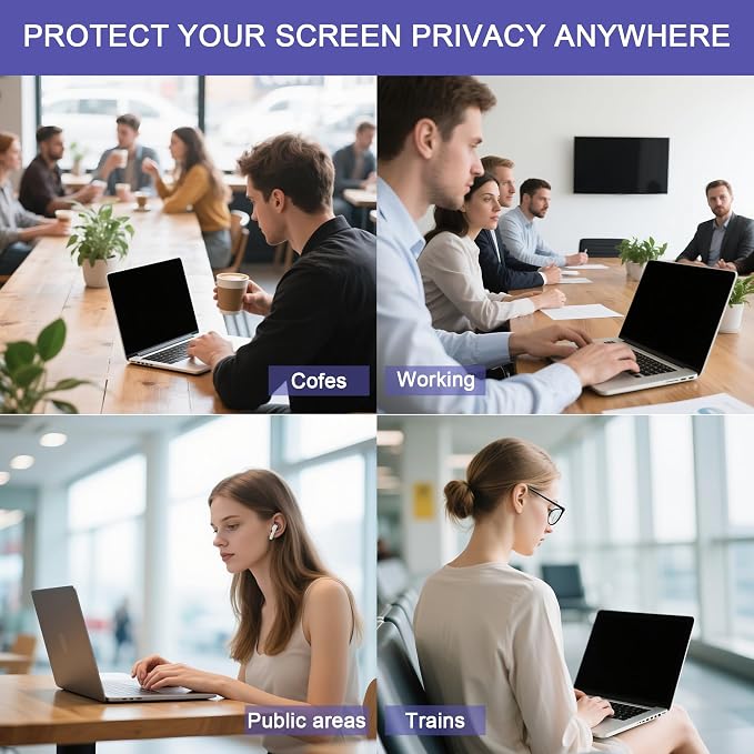 360° Privacy Screen Protector for Macbook Air 13.6/13 Inch, Privacy Screen - Image 8
