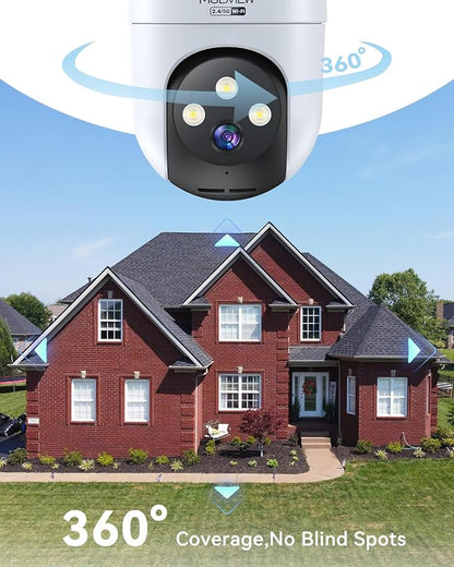 MUBVIEW 360° Security Cameras Wireless Outdoor, 24/7 Wired Outdoor Camera - Image 5