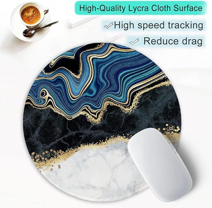 ITNRSIIET Round Mouse Pad with Stitched Edge Premium-Textured Waterproof - Image 6