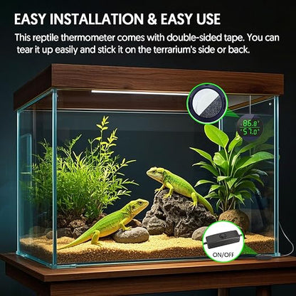 QZQ Reptile Thermometer and Humidity Gauge, LED Digital Thermometer Hydrometer - Image 5