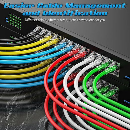 4 Feet Cat6 Patch Cables, Solid Pure Copper Patch Cord, Cat 6 Ethernet Cable - Image 3