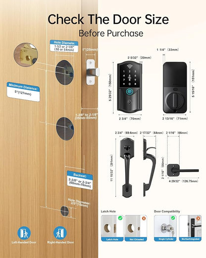 Built-in WiFi Smart Lock with Handle Set - Image 8