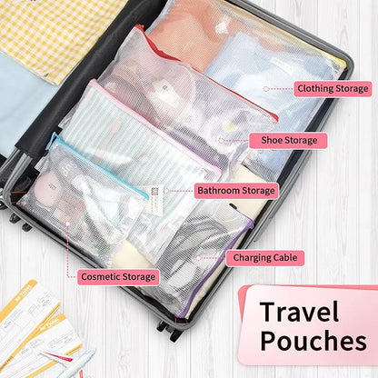 Umriox Zipper Bags, 6 Assorted Size, Project Bags - Image 7