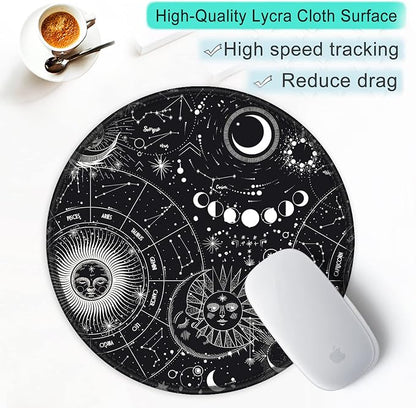 ITNRSIIET Round Mouse Pad with Stitched Edge Premium-Textured Waterproof - Image 6