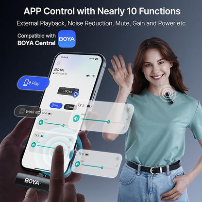BOYA BOYALINK 2 A2 Wireless Lavalier Microphone - Image 8
