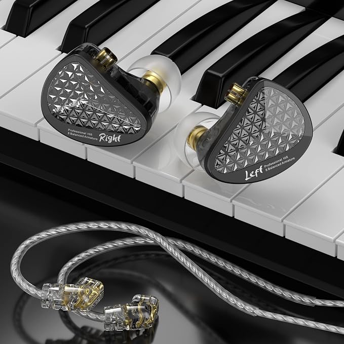 KZ AS16 PRO in Ear Monitor, 8 BA Units on Each Side Wired Earphone - Image 7