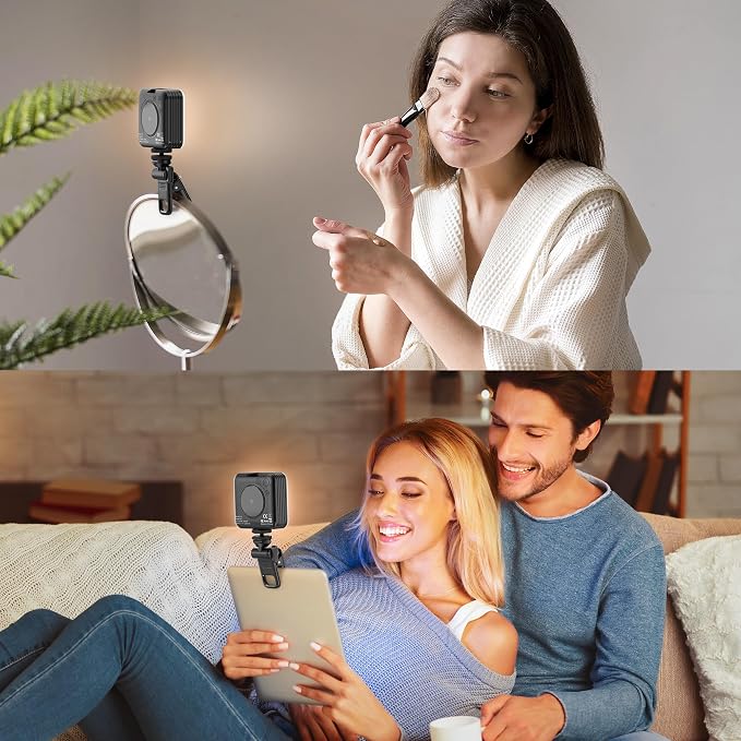 80 LED Selfie Light with 3 Modes, Portable Phone Light with Clip & 1/4 in Screw - Image 8