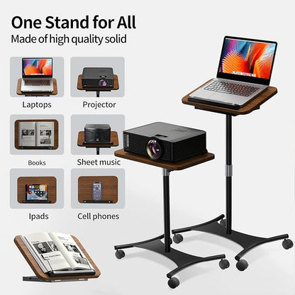 NAMON Laptop Floor Stand with Wheels - 2 in 1 Dual-use Floor & Desk - Image 6
