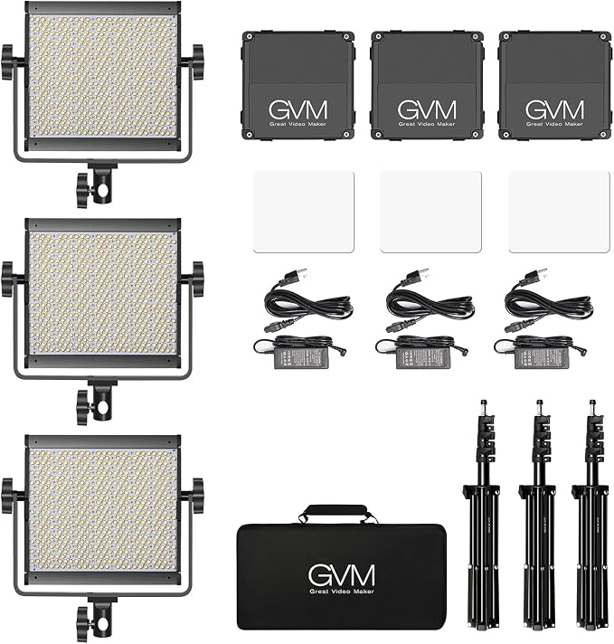 GVM RGB Video Lighting, 360° Full Color Led Video Light - Image 7