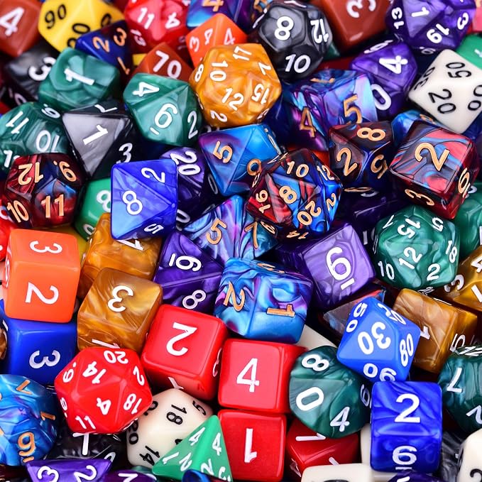 Extended RPG Dice Set 15 x 31 Polyhedral Dice - Image 7