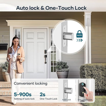 Smart Lock Front Door, SMONET Keyless Entry Door Lock - Image 4