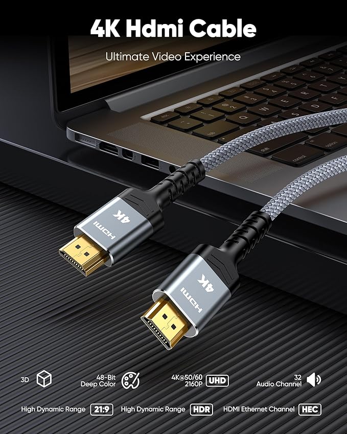 Highwings 4K Fiber Optic HDMI Cable 50FT Long - Image 6