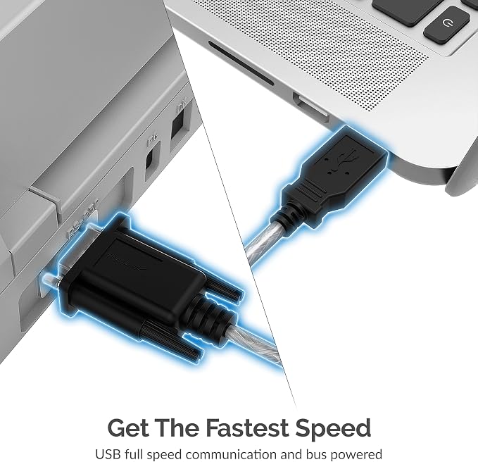 SABRENT 6-FT USB to RS-232 DB9 Serial 9 pin Adapter - Image 6