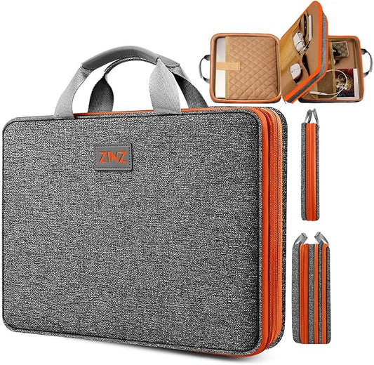 ZINZ Slim Expandable 13 13.3 13.6 14 Laptop Case Sleeve Compatible by ZINZ