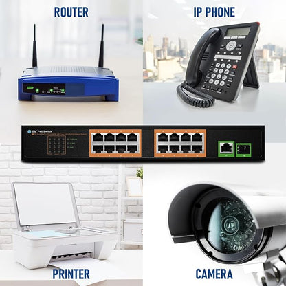 BV-Tech 18 Ports Long Range PoE+ Switch - Image 5