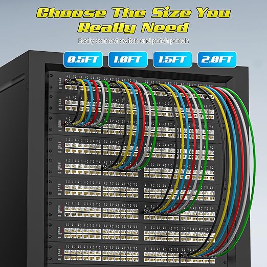 3 Feet Cat6 Patch Cables, Solid Pure Copper Patch Cord, Cat 6 Ethernet Cable - Image 6