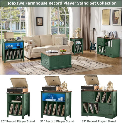 Large Record Player Stand with Vinyl Storage Up to 450 Albums, 39 Inch - Image 4