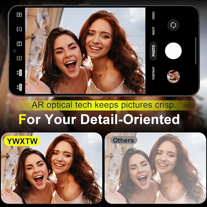 YWXTW Camera Lens Protector for Samsung Galaxy S25 Accessories 9H Tempered - Image 4