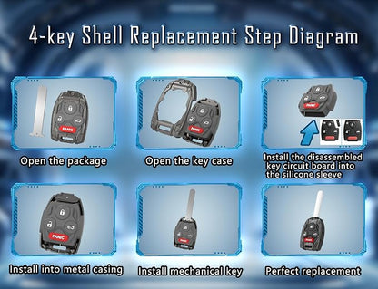 Keyless Entry Systems for Honda Key Fob Cover Fits for Honda - Image 4
