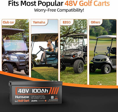 48V 100Ah LiFePO4 Lithium Battery Golf Cart - Image 5