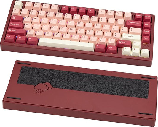 KEEBMONKEY WOBKEY Rainy 75 CNC Aluminum HMX/JWK/Cocoa Switches Triple-Mode by KEEBMONKEY