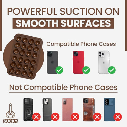 SUCKY Silicone Suction Phone Case Adhesive Mount - Image 6