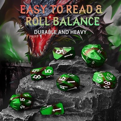 Metal DND Dice for Dungeons and Dragon, Metal Dice Set D and D - Image 5