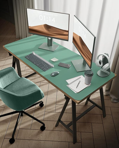 YSAGi Leather Desk Protector, Office Mat, Large Mouse Mat, Non-Slip PU Leather - Image 2