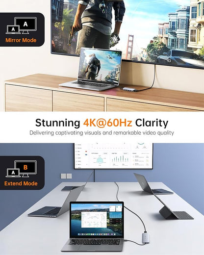 USB C Hub, 9 in 1 USB C Multiport Adapter - Image 5