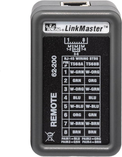 IDEAL INDUSTRIES INC. 62-200 Linkmaster UTP/STP Wire Map Cable Tester - Image 8