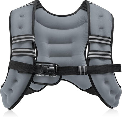 ZELUS Weighted Vest, 6lb/8lb/12lb/16lb/20lb/25lb/30lb Weight Vest by ZELUS