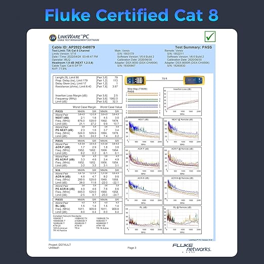 Cat 8 Bulk Ethernet Cable, 1500FT High Speed Heavy Duty 26AWG Cat8 LAN Network - Image 7