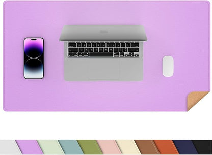 Leather Desk pad Protector, Large Desk mat by AFIING
