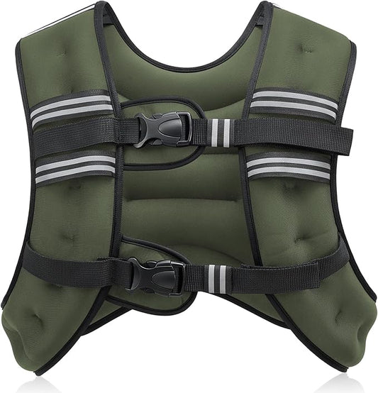 ZELUS Weighted Vest, 6lb/8lb/12lb/16lb/20lb/25lb/30lb Weight Vest by ZELUS