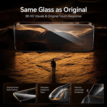 AOHI 9H+ Tempered Glass for iPhone 16 Pro Max Screen Protector Military Grade - Image 3